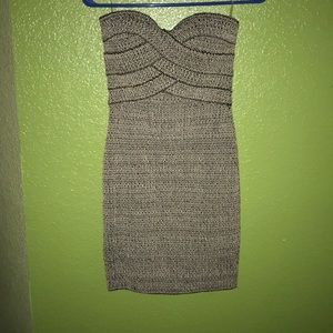 Strapless mini dress